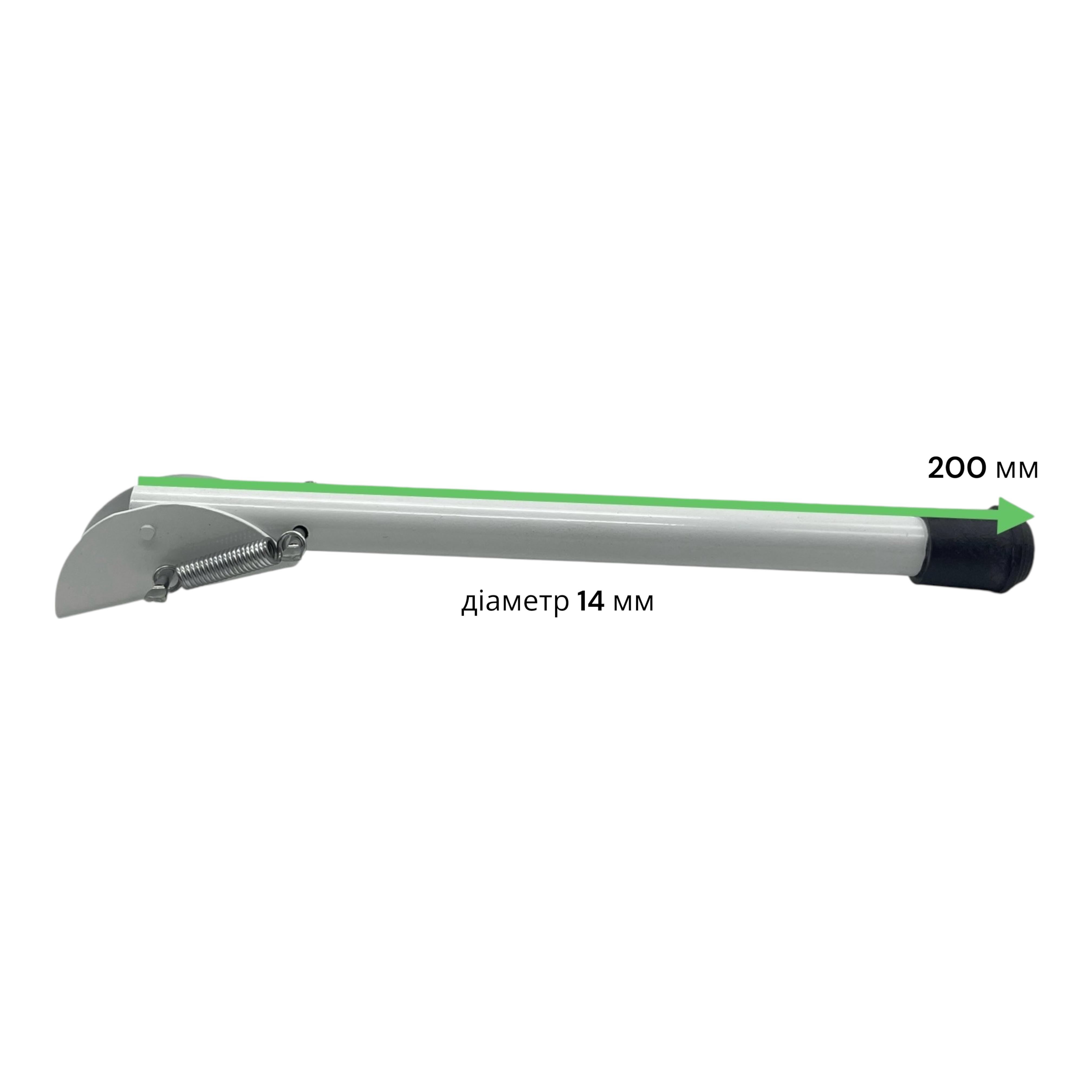 Дверная лапка для фиксации двери 200х14 мм Белый - фото 5