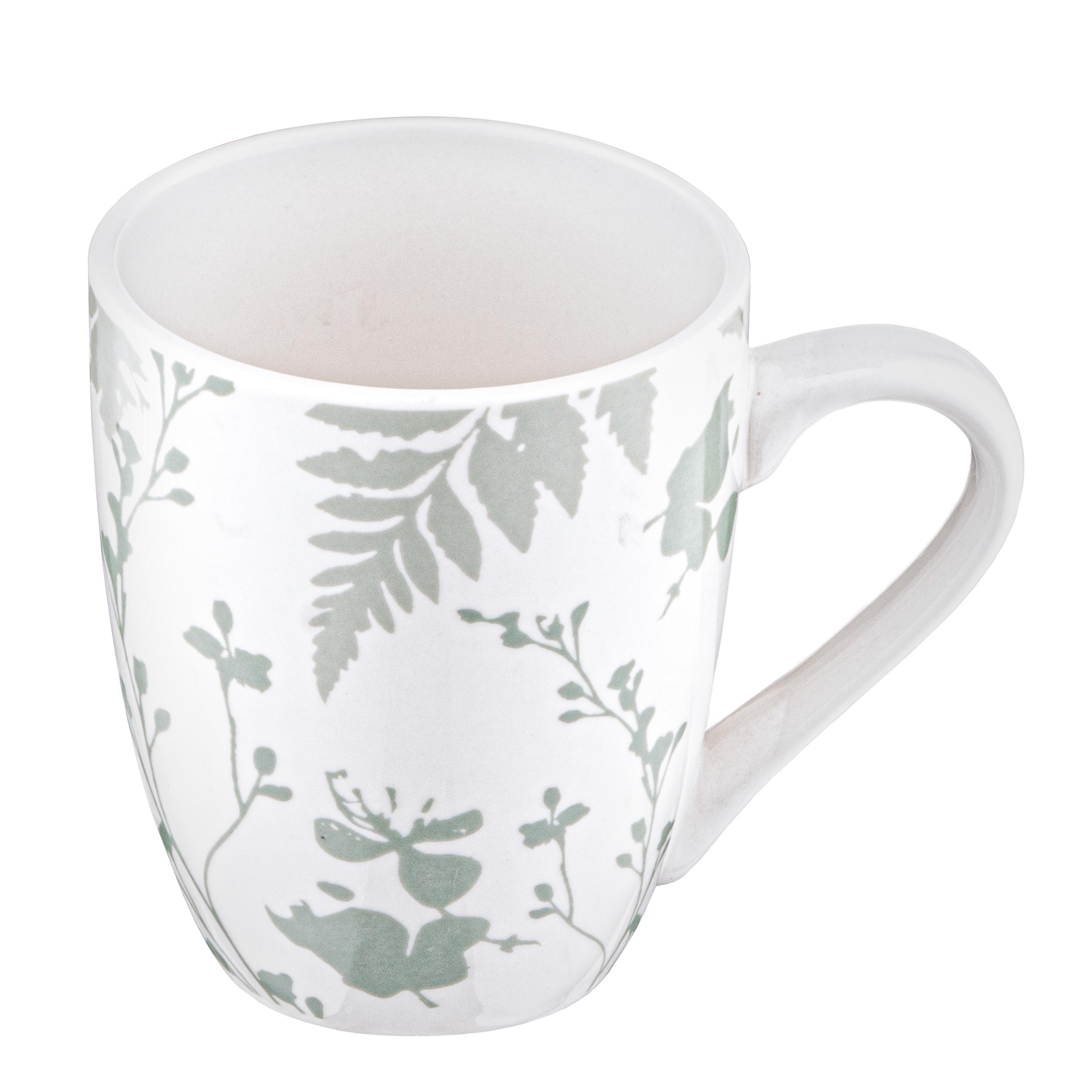 Чашка Ardesto Capri 320 мл Белый/Зеленый (AR0432CWG)