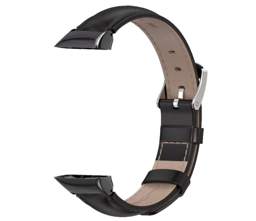Кожаный ремешок Primo Mijob для фитнес браслета Huawei Band 6/Honor Band 6 Black (1493906083)