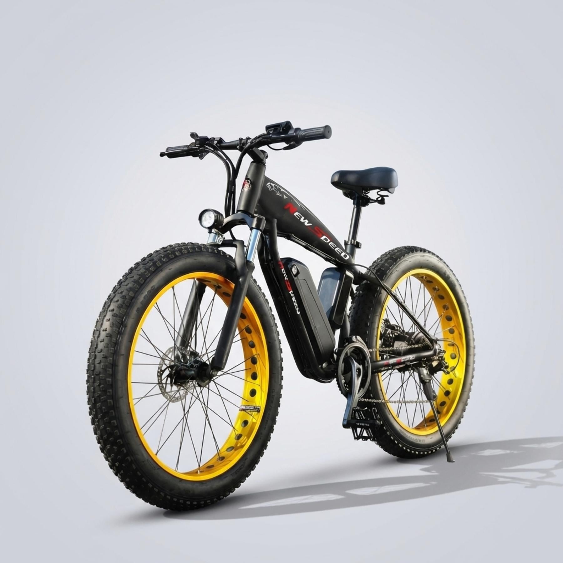 Велосипед электрический New Speed ​​fatbike для бездорожья 1000W 48V 13 Ah Черный (73871)