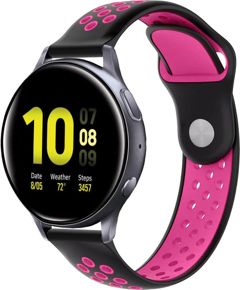 Ремешок Sport для Galaxy Watch Active 2 40/44 мм Black/Pink (23035-51)