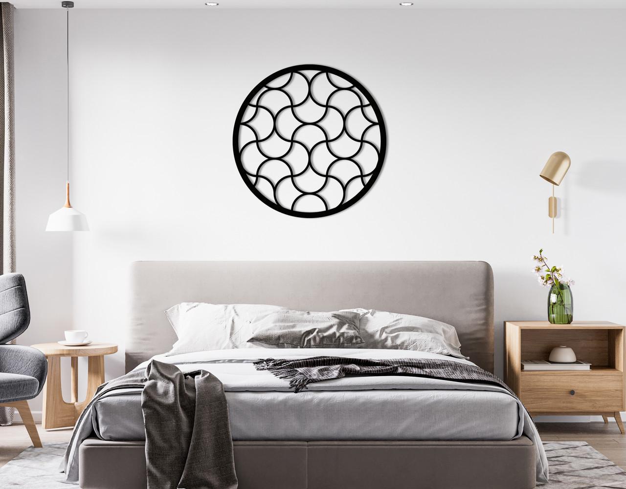 Декоративное панно на стену Upwood Decor Circle-056 39 30х30 см Black (1580352743)