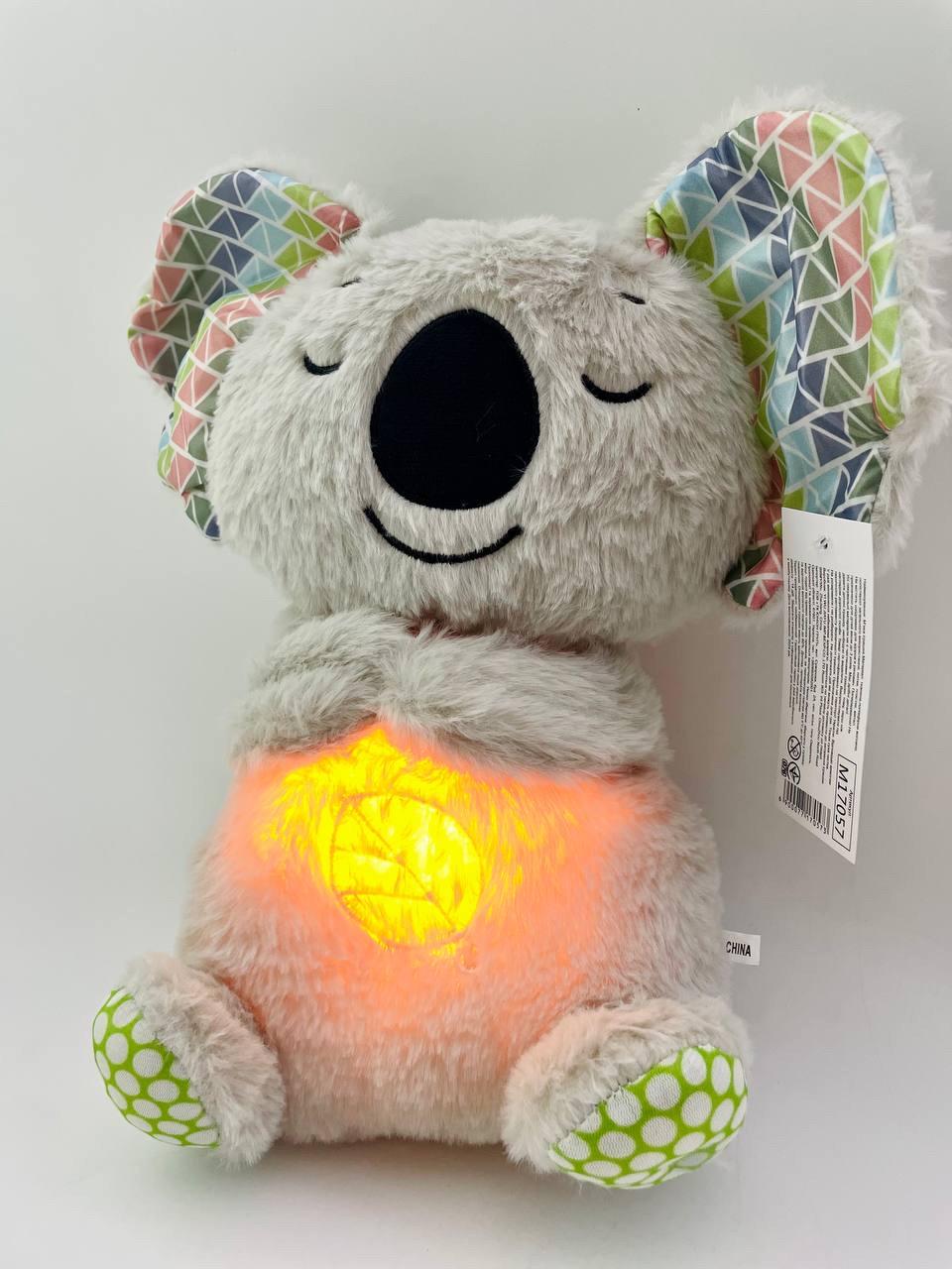 Интерактивная игрушка Коала Сплюшка дышит/подсветка/мелодия 27 см
