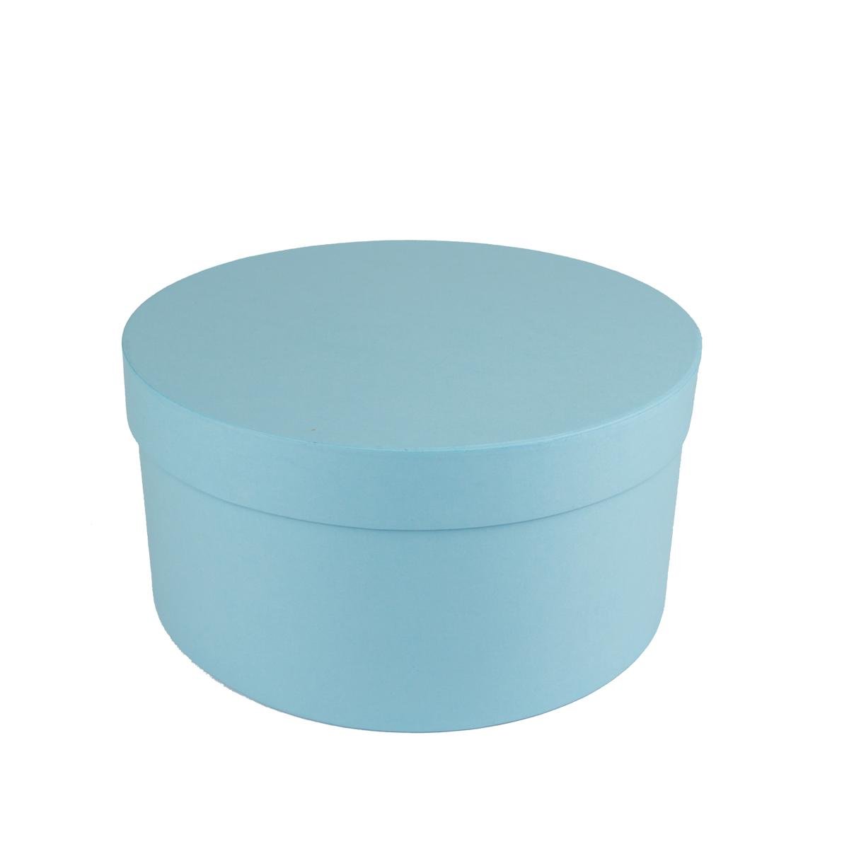 Коробка Perfectbox цилиндрическая матовая 13х25х25 см Светло-голубой (251319)
