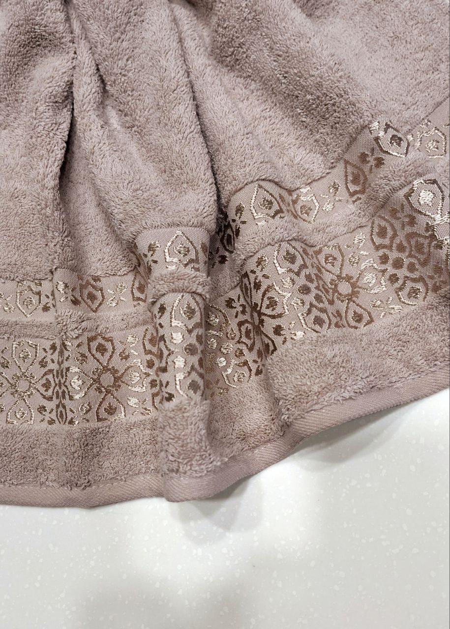 Полотенце банное махровое Cestepe VIP Cotton 70x140 см Пудровый (1616) - фото 2 Полотенце банное махровое Cestepe VIP Cotton 70x140 см Пудровый (1616) - фото 2