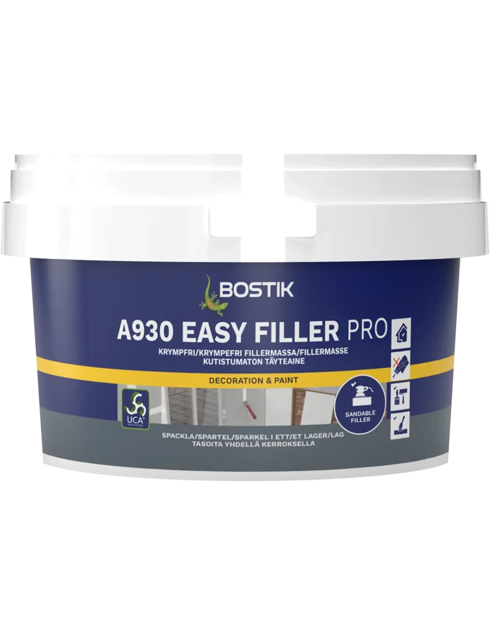 Герметик акриловый шпаклевочный Bostik A930 Easy Filler Pro 500 мл Белый (30624346)