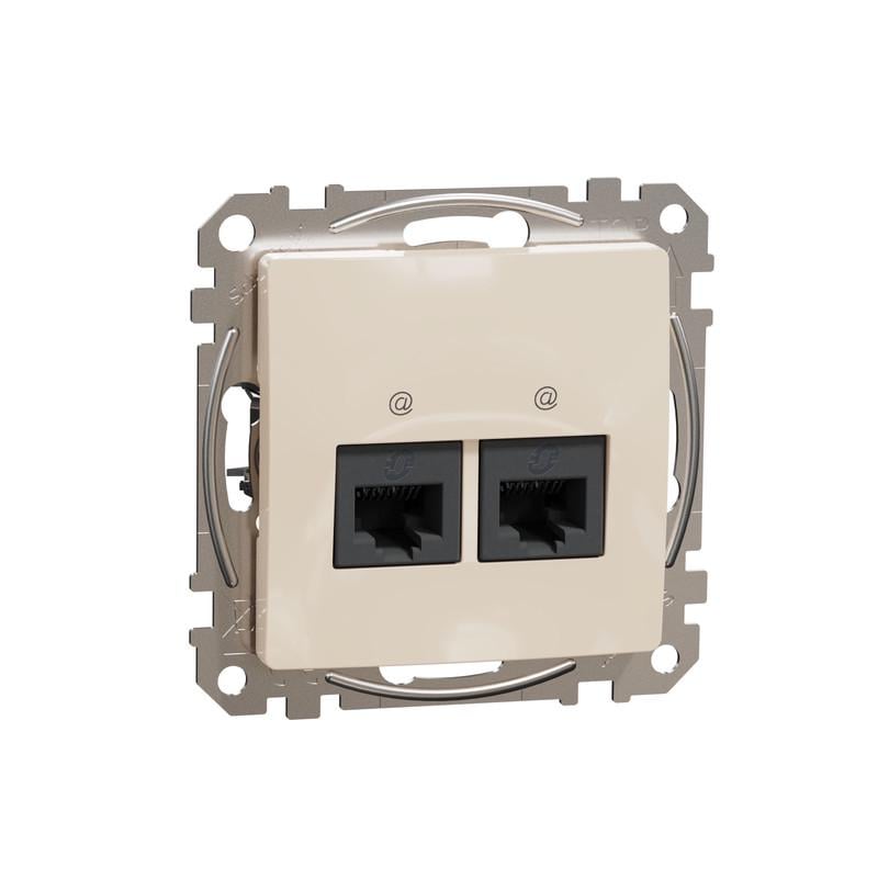 Разъем двойной Schneider Electric Sedna Design&Element 5E UTP RJ45 ABS-UV Бежевый (SDD11245 ABS-UV2) Разъем двойной Schneider Electric Sedna Design&Element 5E UTP RJ45 ABS-UV Бежевый (SDD11245 ABS-UV2)