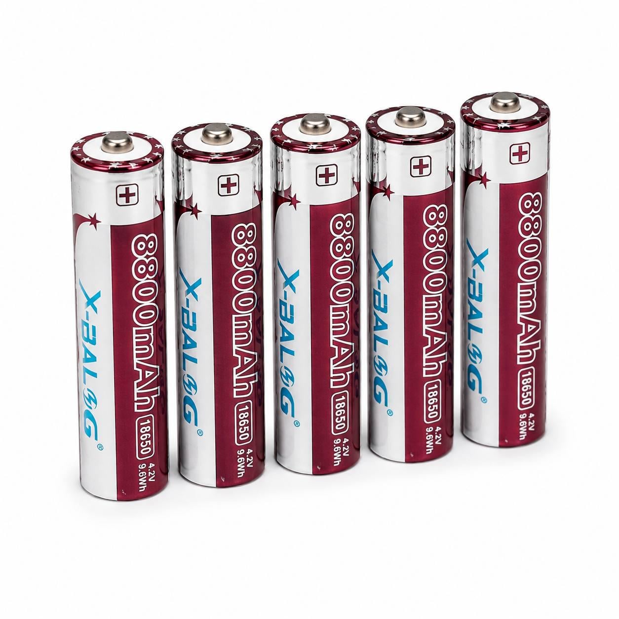 Акумулятори Li-ion 18650 8800 mAh 4,2V 5 шт. (M1219)