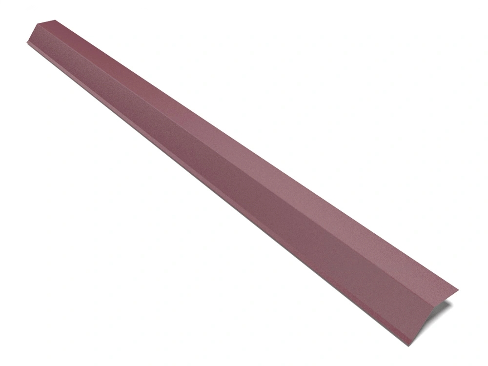 Планка карнизная для металлочерепицы матовая 2 м RAL3005 (12551) - фото 1 Планка карнизная для металлочерепицы матовая 2 м RAL3005 (12551) - фото 1