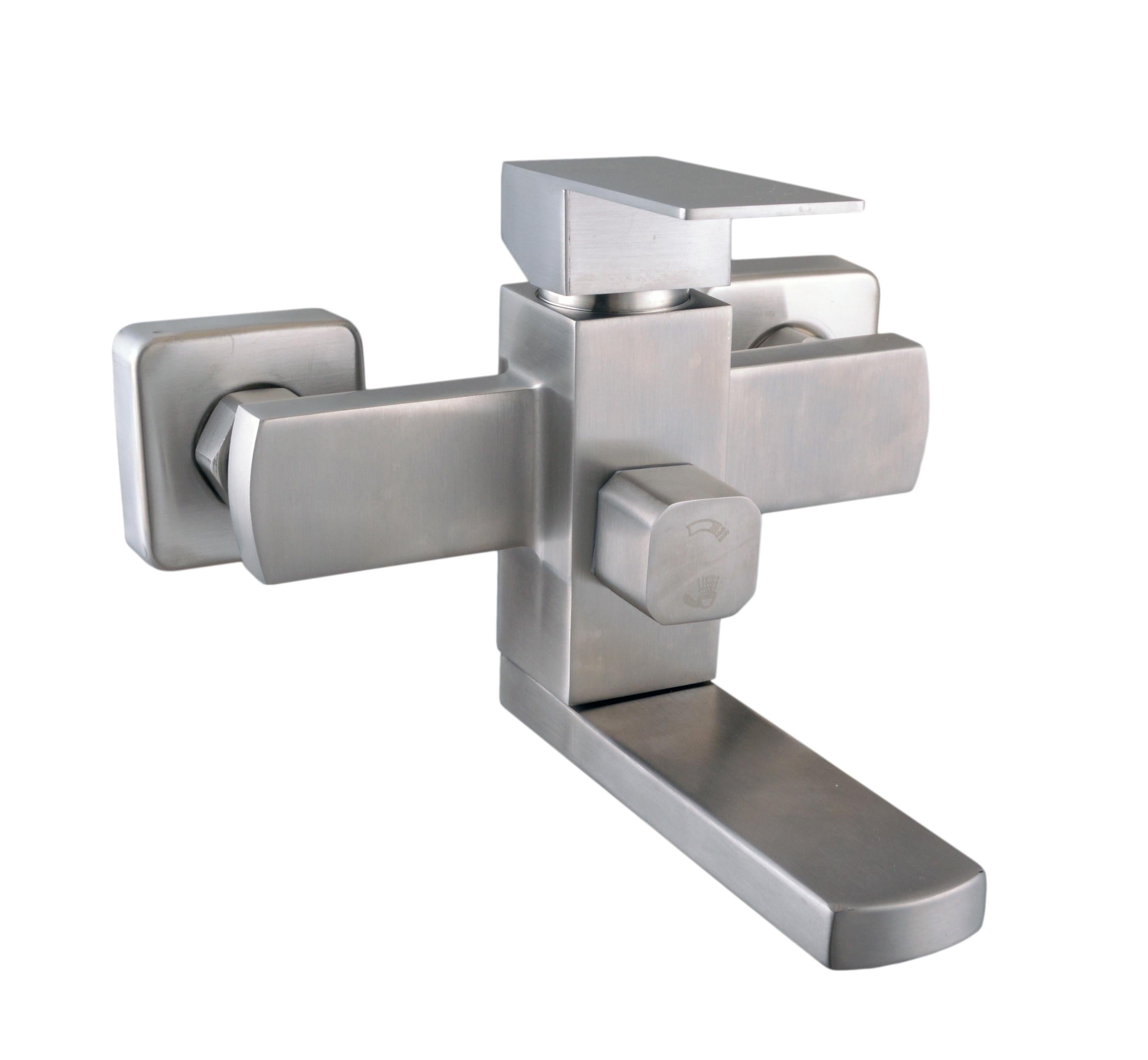 Смеситель для ванны Globus Lux KUBUS SKU-102N евро с функциональным комплектом (000031654)