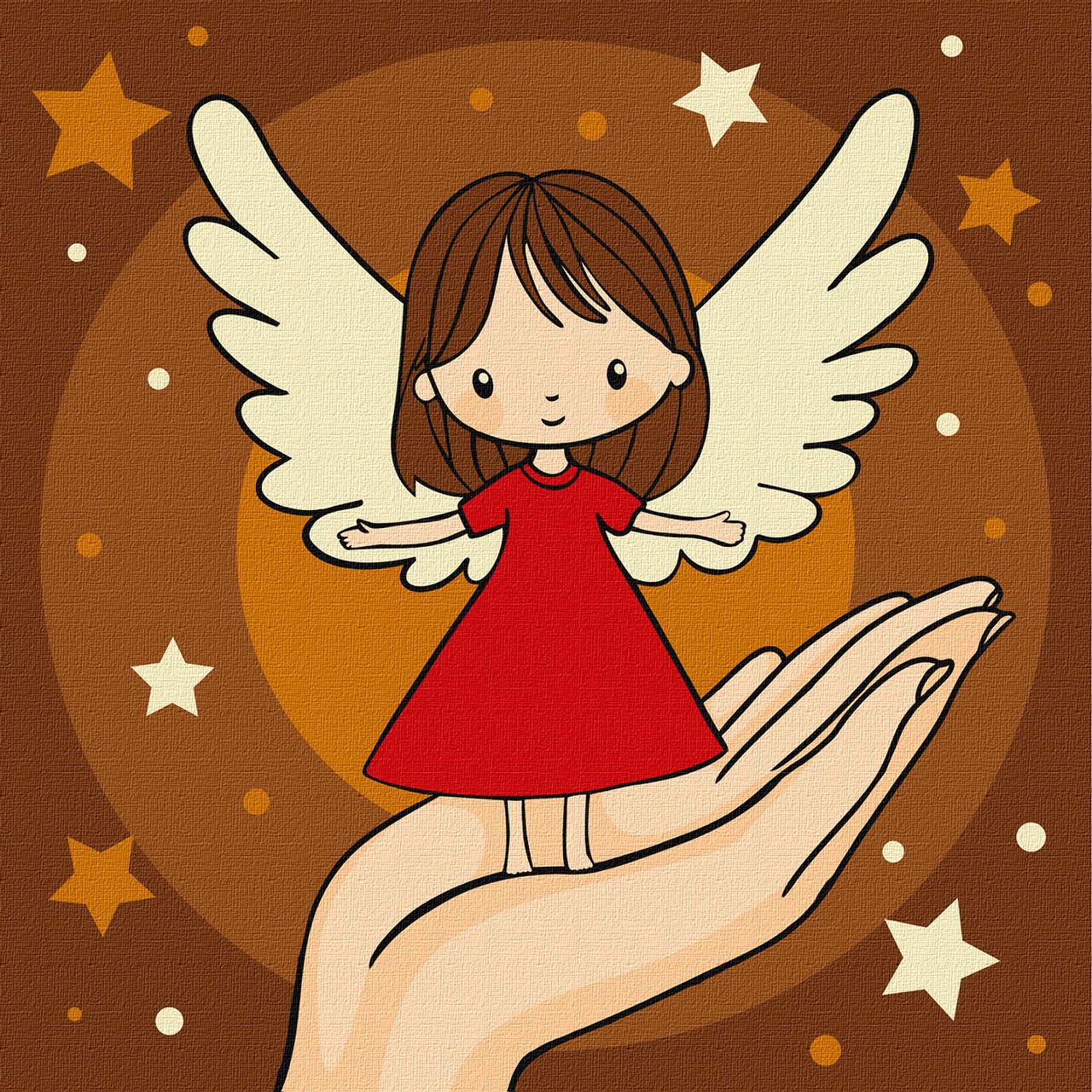 Картина по номерам Ideyka Ладонь чуда 25х25 см (2824289855)