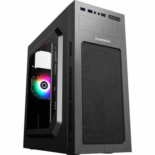 Корпус GameMax MT525-2U3TYC черный, без БП, Mid Tower, ATX / Micro ATX / Mini ITX, 2хUSB 3.0, Type-C, 1x120mm FAN, 417x200x425 мм