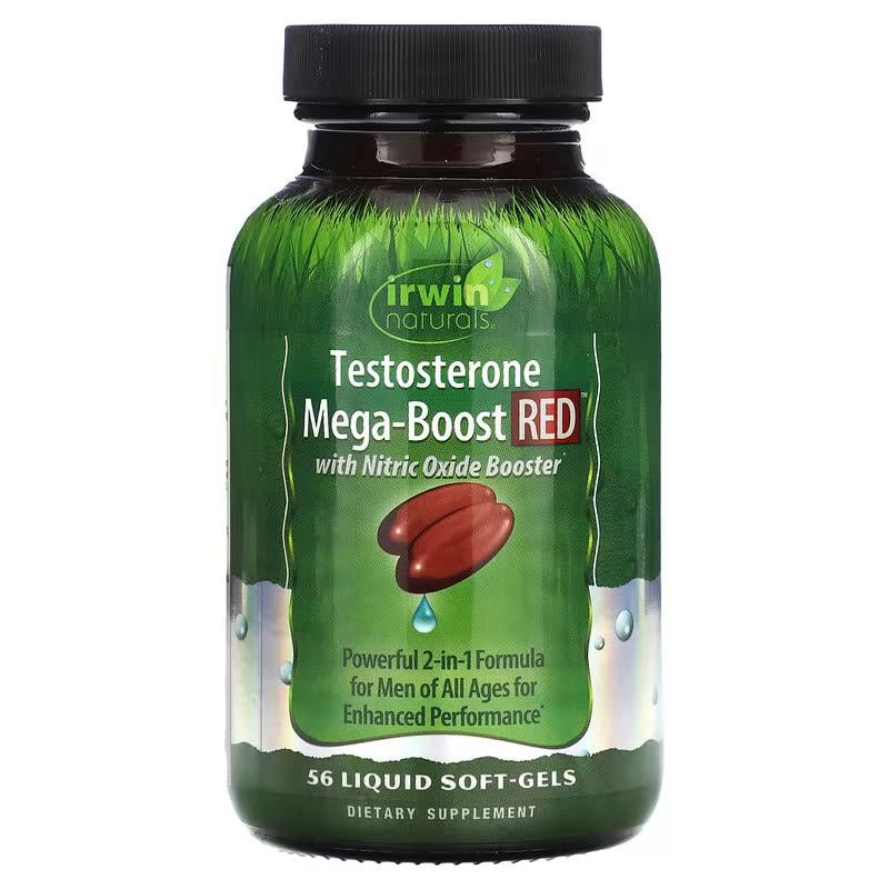 Бустер тестостерону Irwin Naturals Testosterone Mega-Boost RED 56 Liquid Soft-Gels