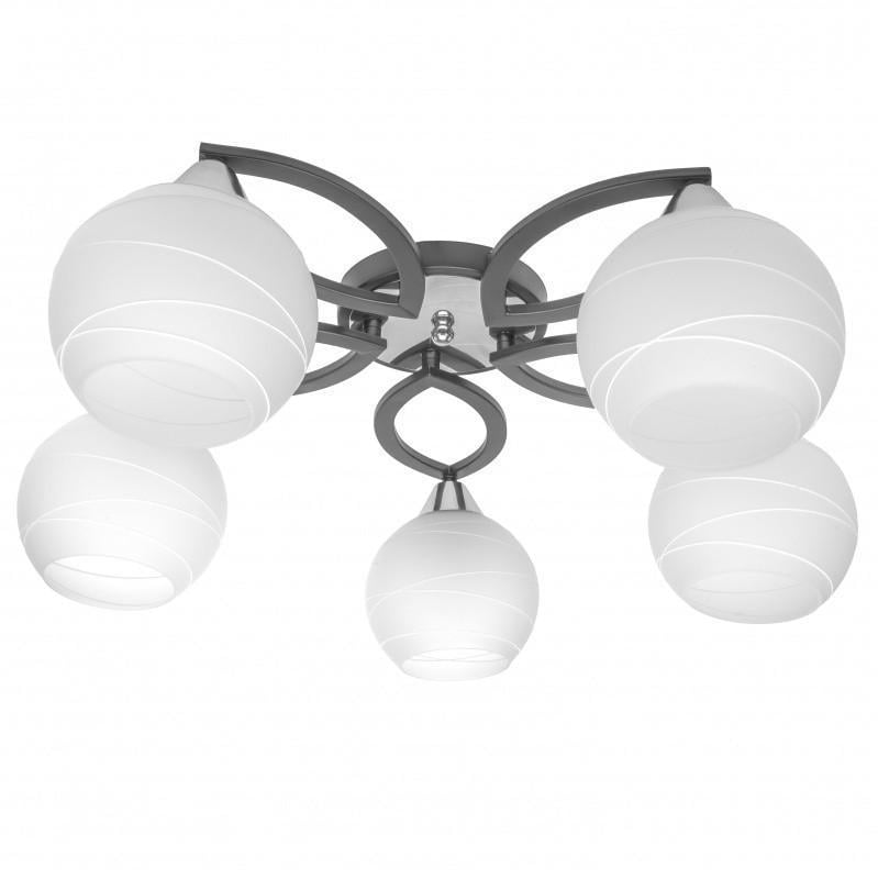 Люстра потолочная Brille в спальню E27 60W BK LK-605C/5 23-237