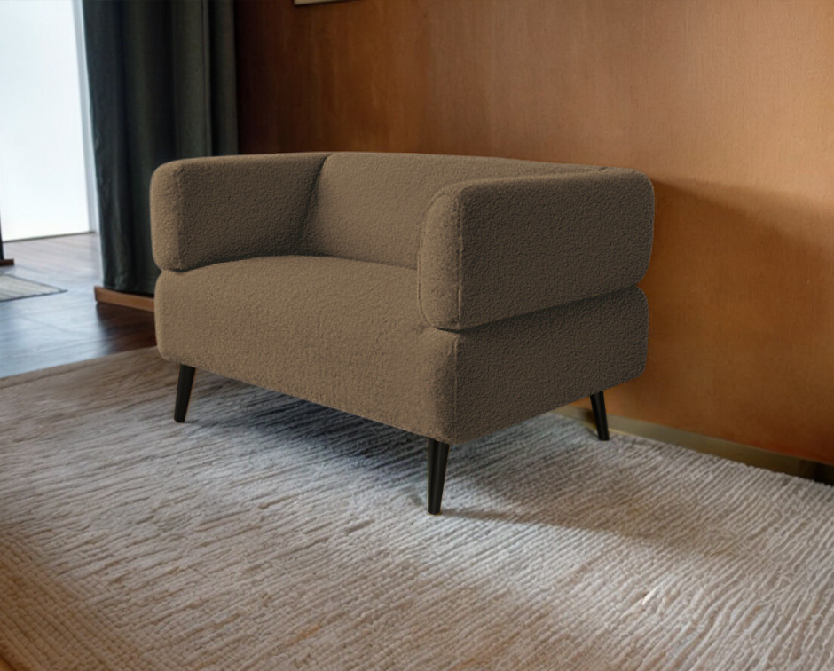 Крісло офісне ТОБІ ШО Бенно-1 Alpaca з підлокітниками та конусною ногою букле 1000х720х750 мм Кавовий/20 - фото 2 Крісло офісне ТОБІ ШО Бенно-1 Alpaca з підлокітниками та конусною ногою букле 1000х720х750 мм Кавовий/20 - фото 2