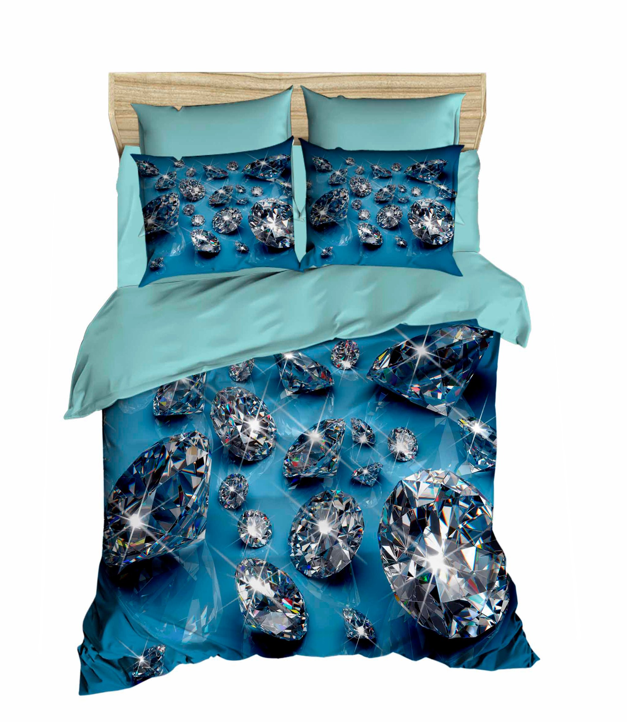 Комплект постельного белья LIGHTHOUSE ranforce+3D Diamonds 200х220/4х50х70