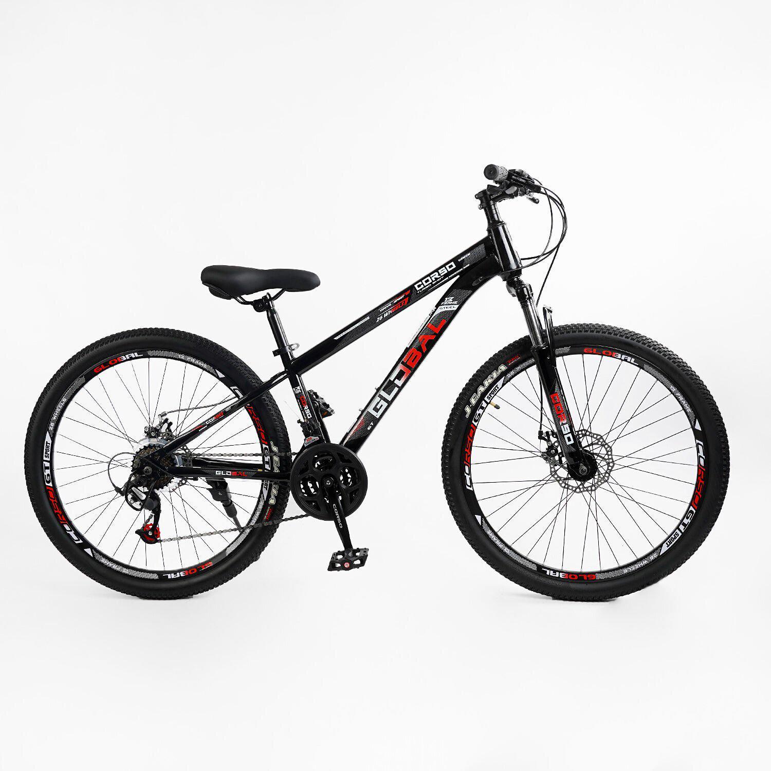 Велосипед горный Corso Global 26"/13" Черный (680317136) - фото 1 Велосипед горный Corso Global 26"/13" Черный (680317136) - фото 1