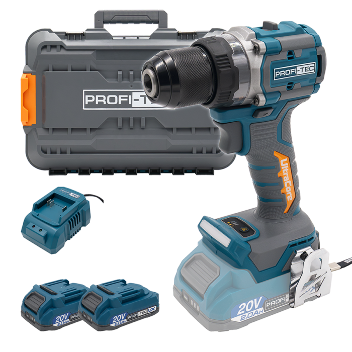 Дриль-шуруповерт акумуляторний PROFI-TEC PPCD7020 UltraCore (30654403)