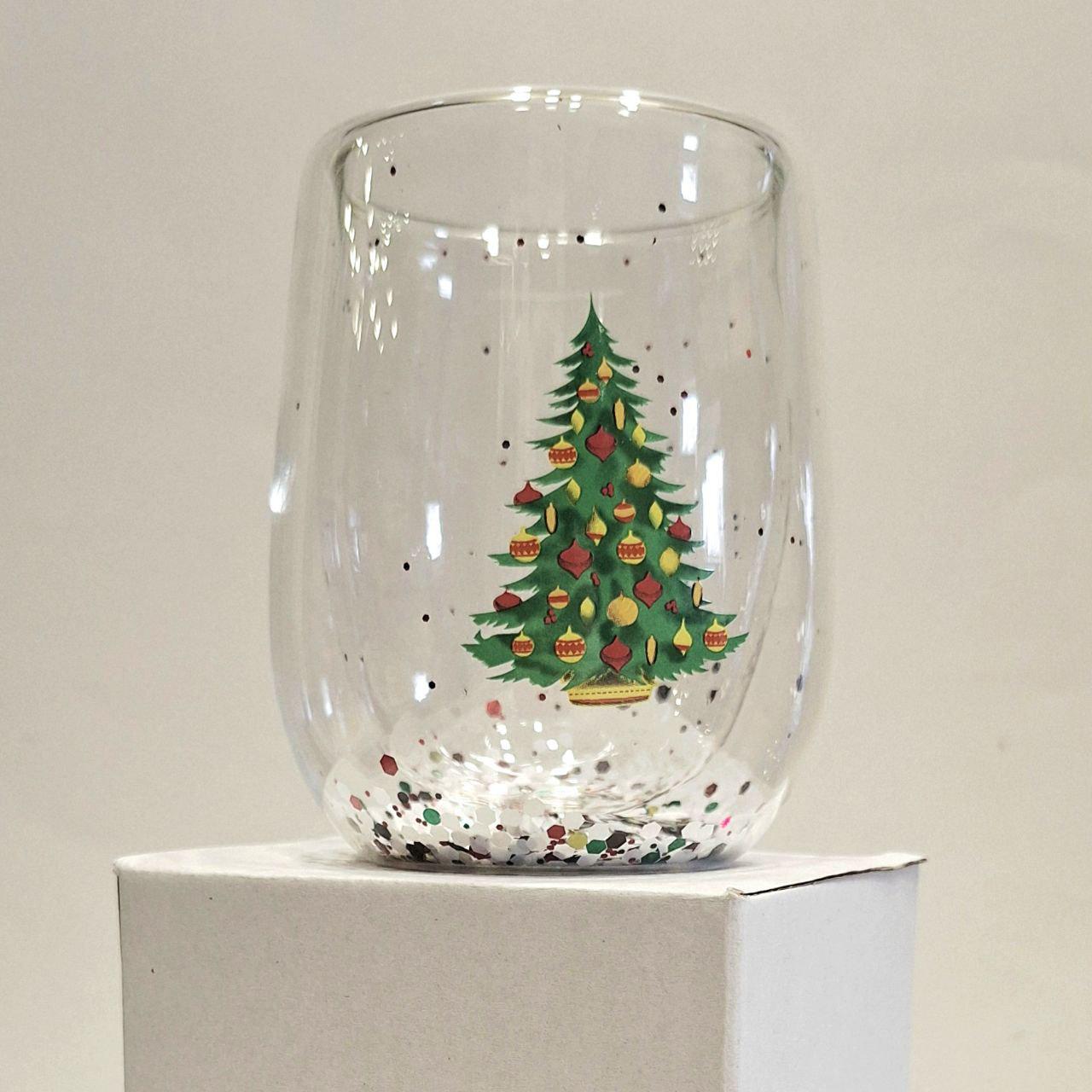 Стакан из двойного стекла Зимний праздник-2 300 мл (1750) - фото 1 Стакан из двойного стекла Зимний праздник-2 300 мл (1750) - фото 1