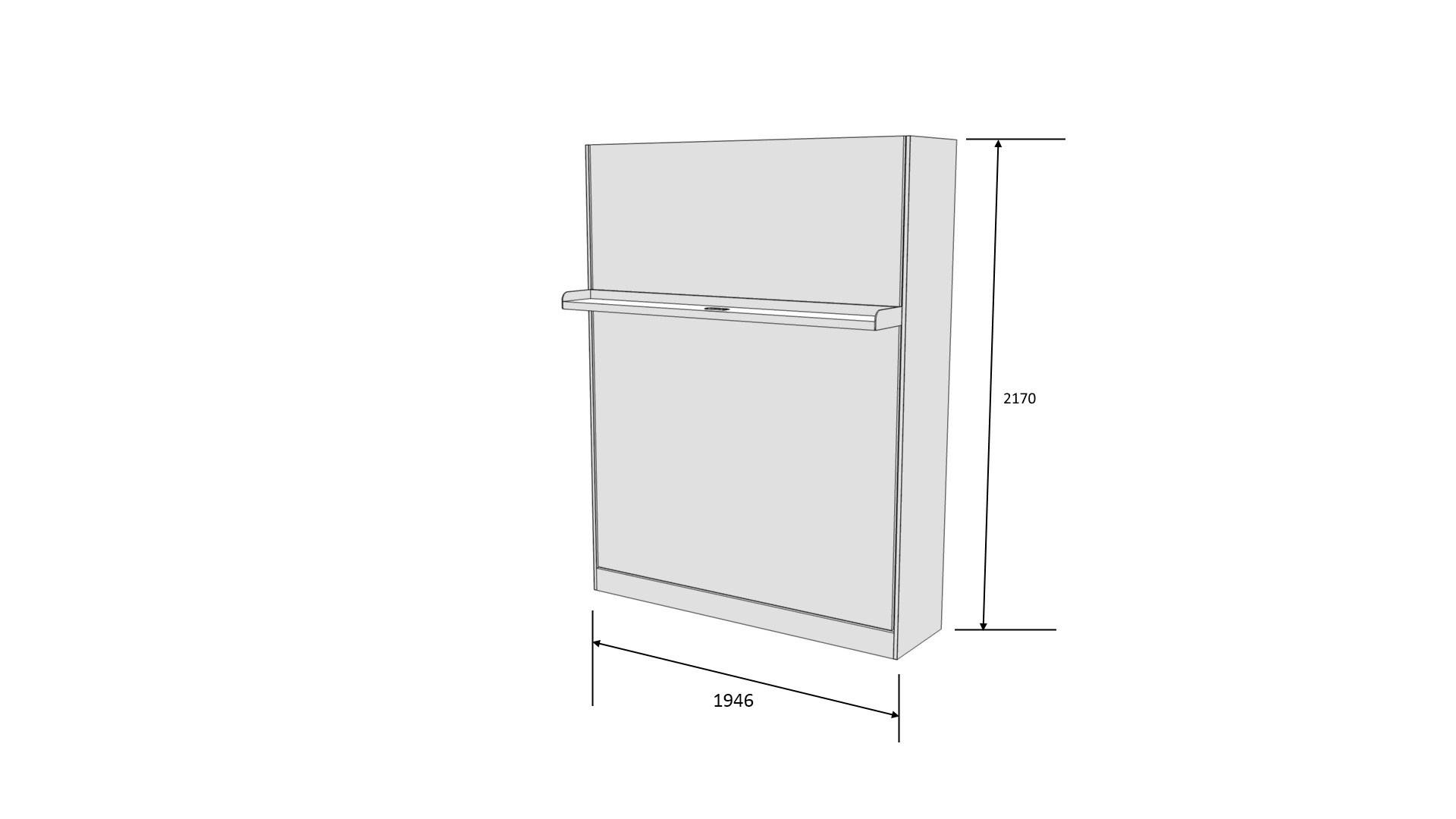 Шкаф-кровать Smart Mebel Soul 180x200 см Антрацит (10889689) - фото 5