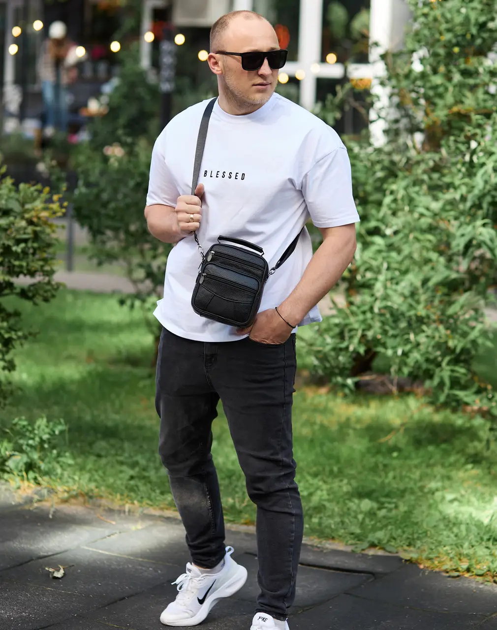 Сумка-барсетка через плечо с ручкой кожаная мужская Tiding Bag 17x21x9 см Черный - фото 10 Сумка-барсетка через плечо с ручкой кожаная мужская Tiding Bag 17x21x9 см Черный - фото 10