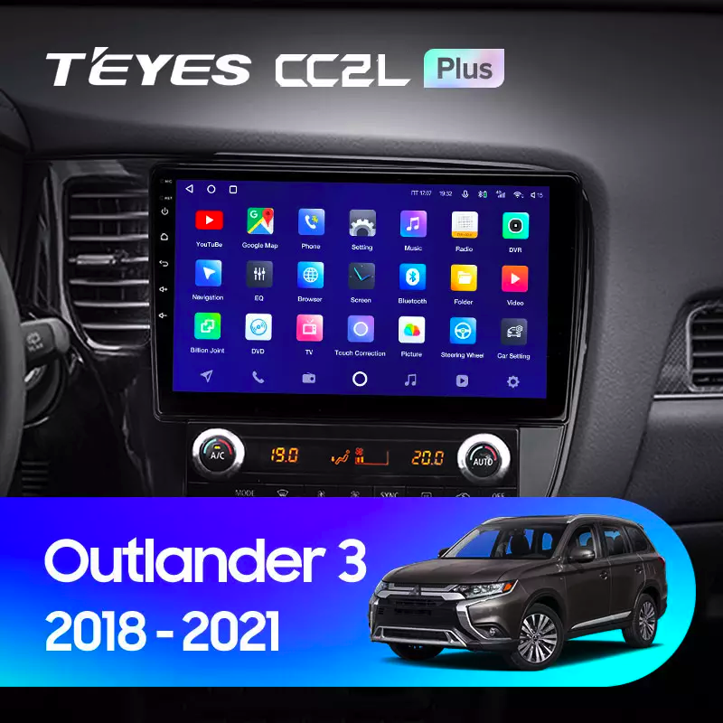 Автомагнітола штатна Teyes CC2L Plus 2/32 для Mitsubishi Outlander 3 2018-2021 Android (1654641862) - фото 3