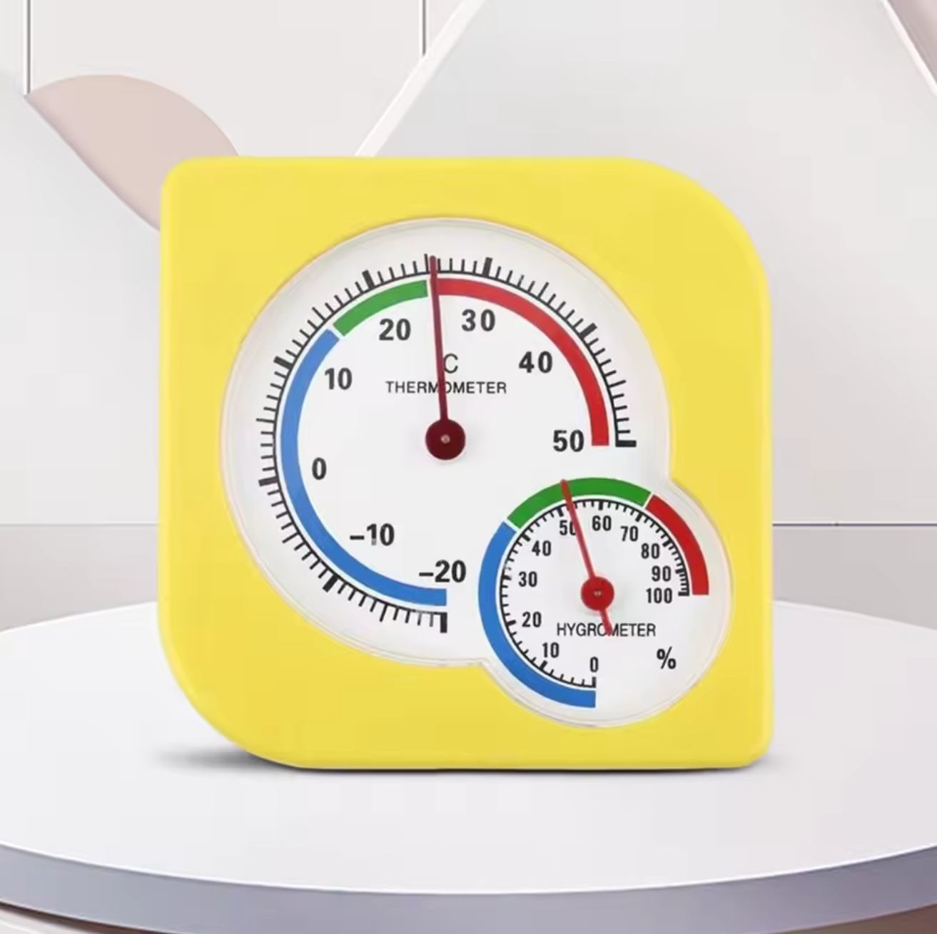 Термометр гігрометр Shenzhen Жовтий - фото 2 Термометр гігрометр Shenzhen Жовтий - фото 2