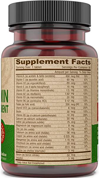 Витамины Deva Nutrition Vegan Multivitamin & Mineral Supplement Tiny Tablets 90 таблеток (1052) - фото 2