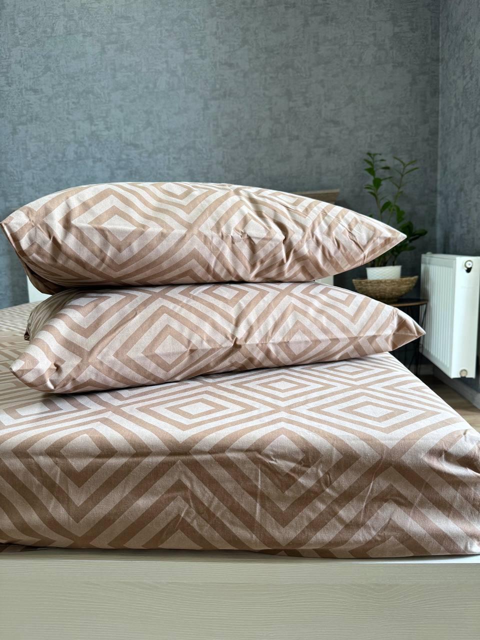 Простынь на резинке с наволочками для матраса 180х200 см (П4К-post-rezinka-001/2-02)