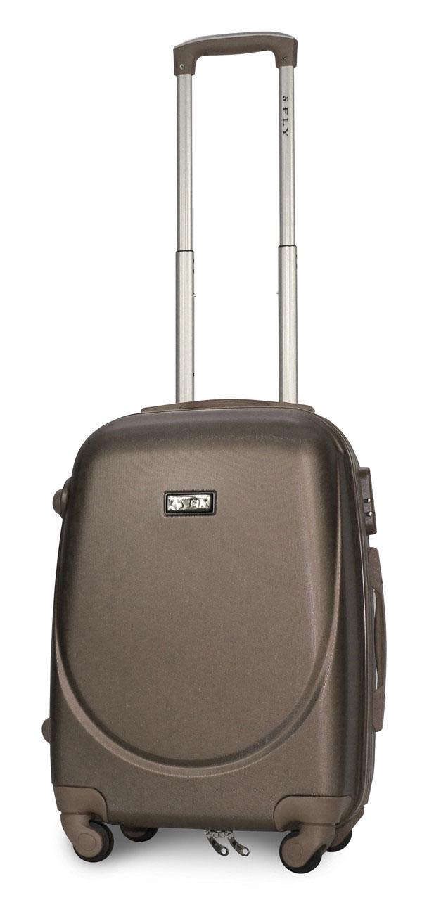 Чемодан пластиковый Fly 310 S на 4 колесах Шампань (CEKRBFL310SM4SHA) - фото 2