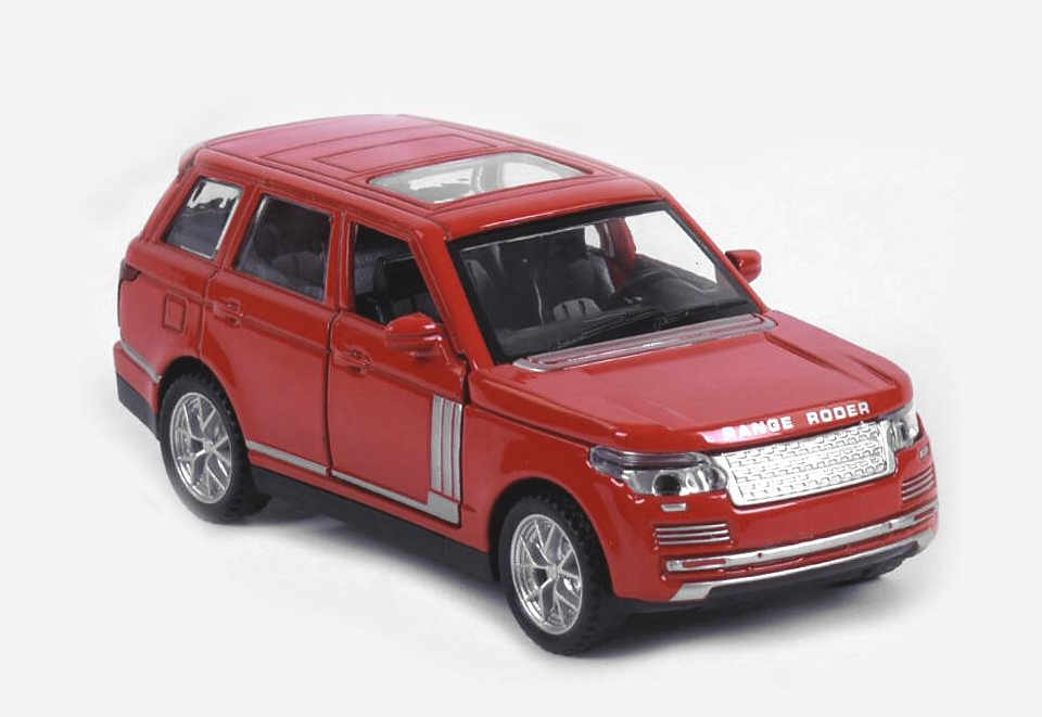 Машина металева Range Rover 1:32 21x10x9 см Червоний (296332568)