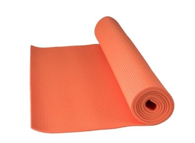 Коврик для йоги и фитнеса Power System PS-4014 PVC Fitness Yoga Mat Orange 173х61х0,6 см (15272641) - фото 1