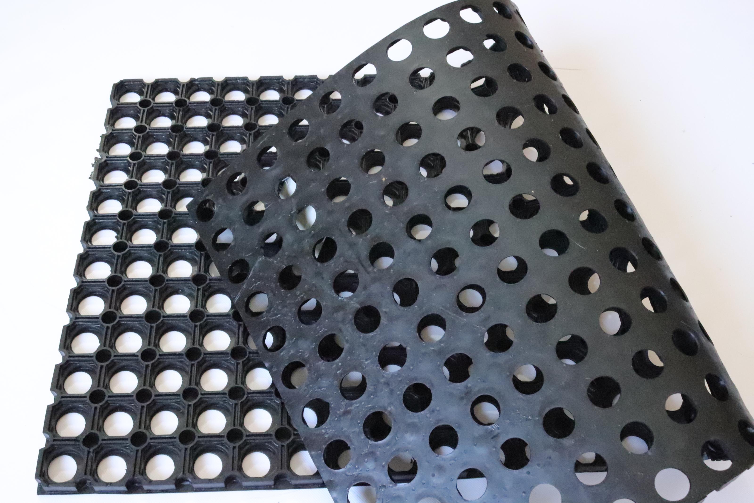 Килимок вхідний Соти гумовий 50x100 см (к-38) - фото 4