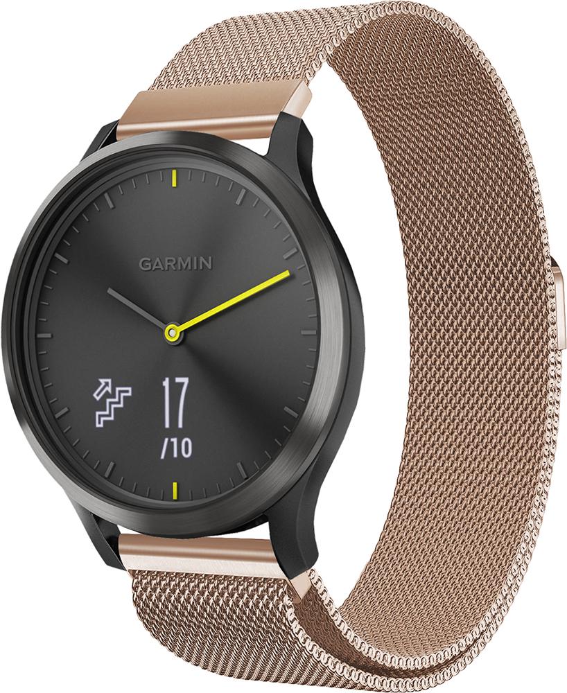 Ремешок Миланская петля Milano Garmin Vivomove HR Rose Gold (19231)