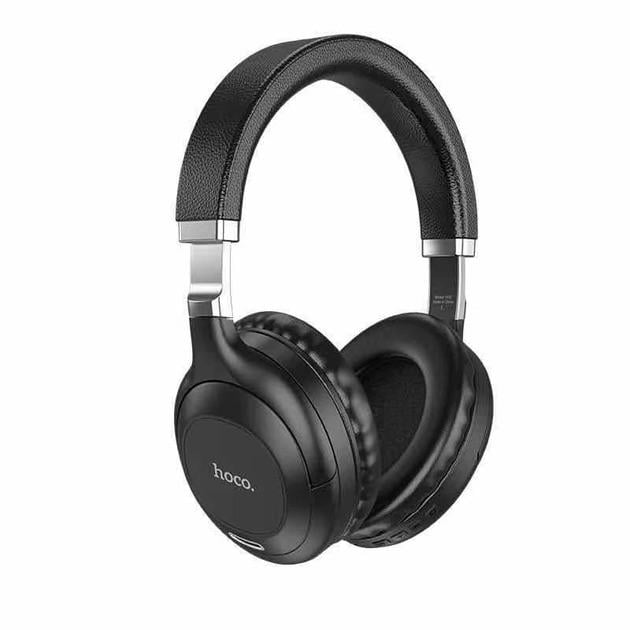 Навушники Hoco Sound magic BT headphones W32/BT5.0,AUX/5Hours/Чорний - фото 2