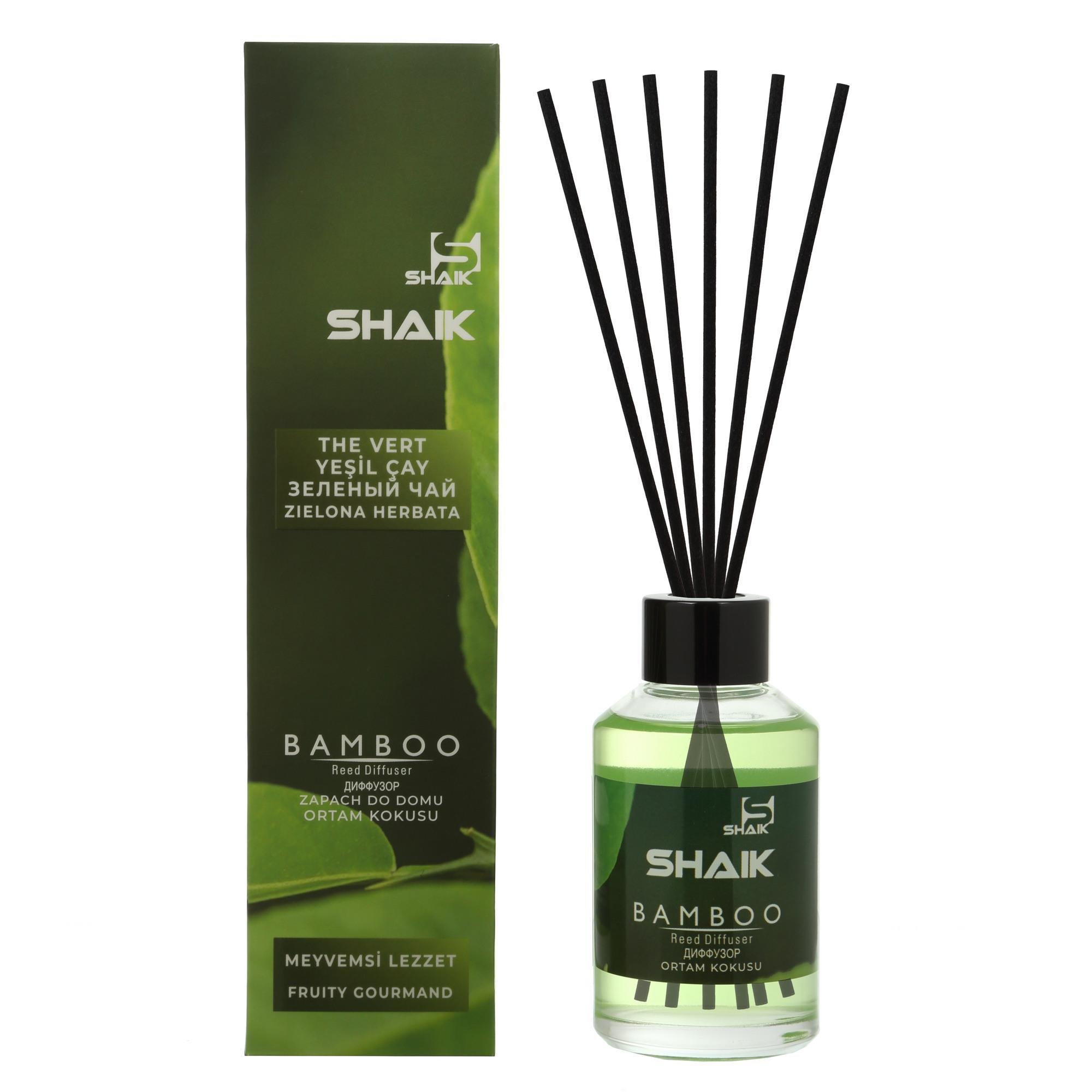 Аромадифузор для дому Тм Shaik Зелений чай 115 мл (B-1017) - фото 1 Аромадифузор для дому Тм Shaik Зелений чай 115 мл (B-1017) - фото 1