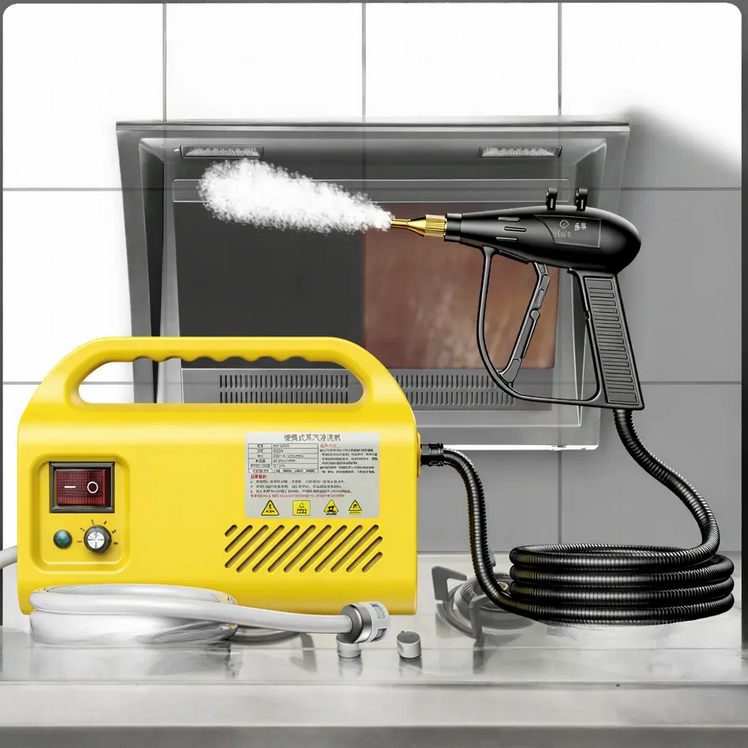 Пароочиститель с мойкой высокого давления 2500 Вт 3 насадки 2 м (2019117)