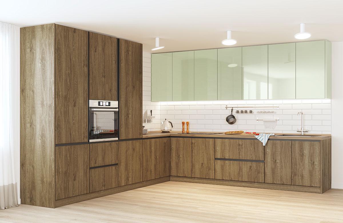 Кухня модульная Sophie Лайм/Дуб тахо (000-001-1011)