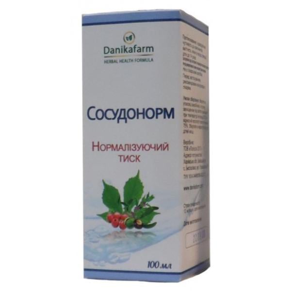 Комплекс для профилактики давления и кровообращения Danikafarm БАР Сосудонорм Нормализующее Давление 100 мл (000024654)