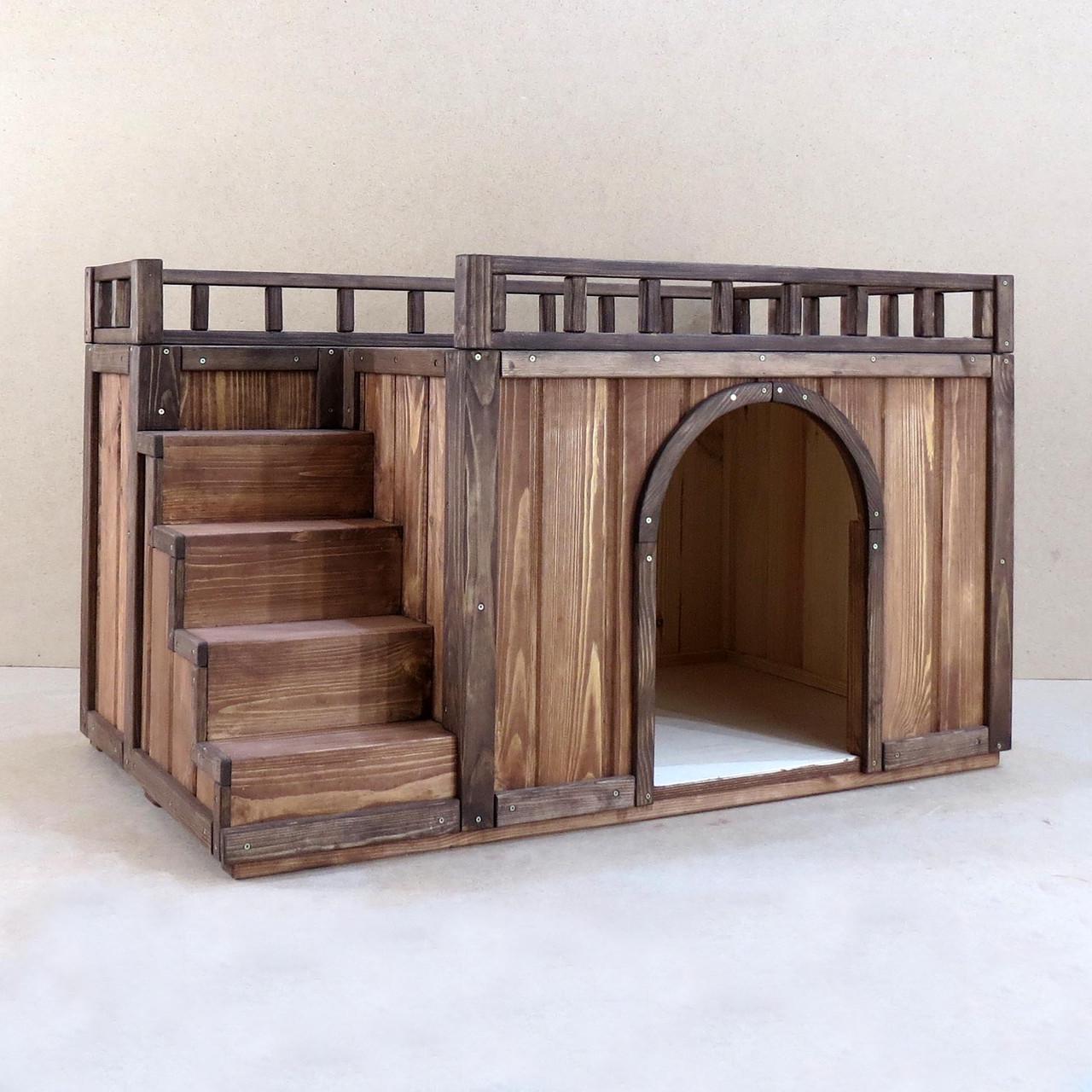 Будка для собаки з дерева Галіко Капучино (БДК-001209) - фото 4 Будка для собаки з дерева Галіко Капучино (БДК-001209) - фото 4