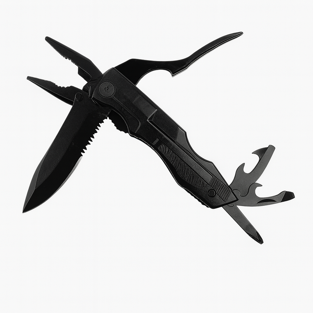 Мультитул складной Traveler MS009G 11 см с набором бит Черный (30835923)