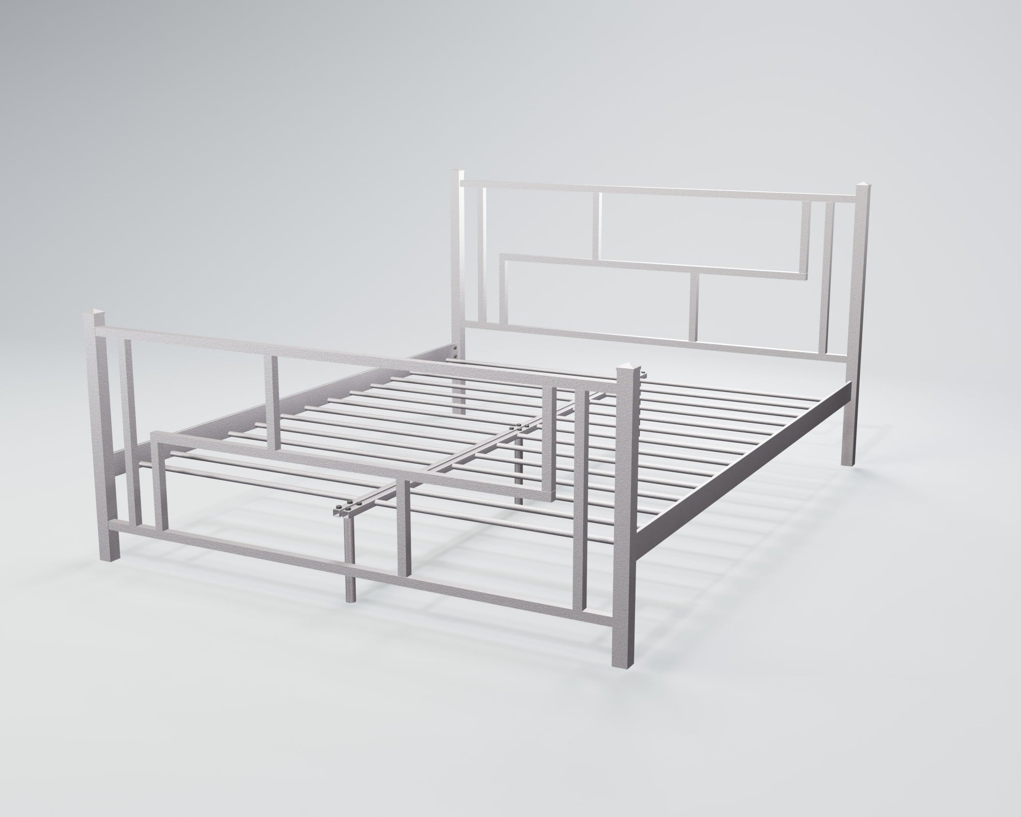 Кровать двуспальная BNB AmisDesign 180x200 см Бело-серый (r2_ten_0152)