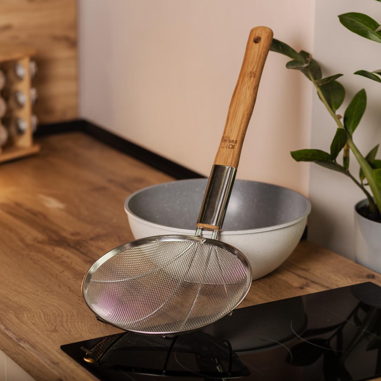 Шумовка паук для вока и фритюра 24 см (HP-19-19-24CM) - фото 5