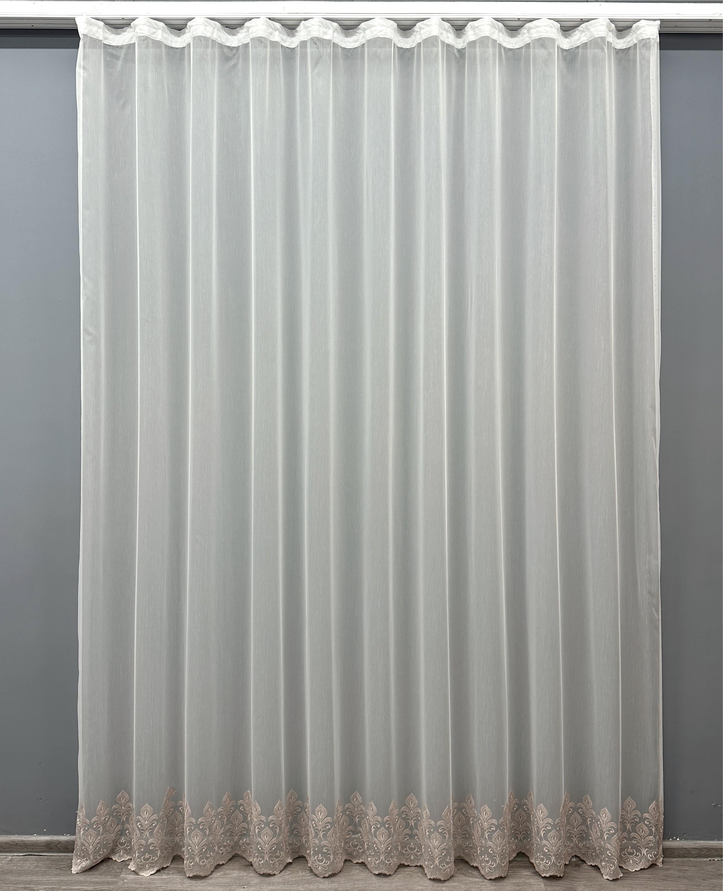 Тюль VR-Textil 1661т Бамбук с вышивкой и люрексом 300х270 см Молочный/Пудровый (42-0670) Тюль VR-Textil 1661т Бамбук с вышивкой и люрексом 300х270 см Молочный/Пудровый (42-0670)