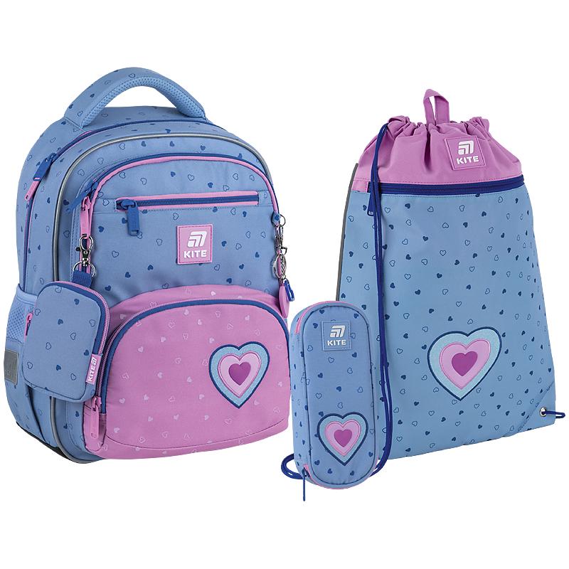 Школьный набор KITE Education Lovely SET_K25-773M-1 рюкзак/пенал/сумка