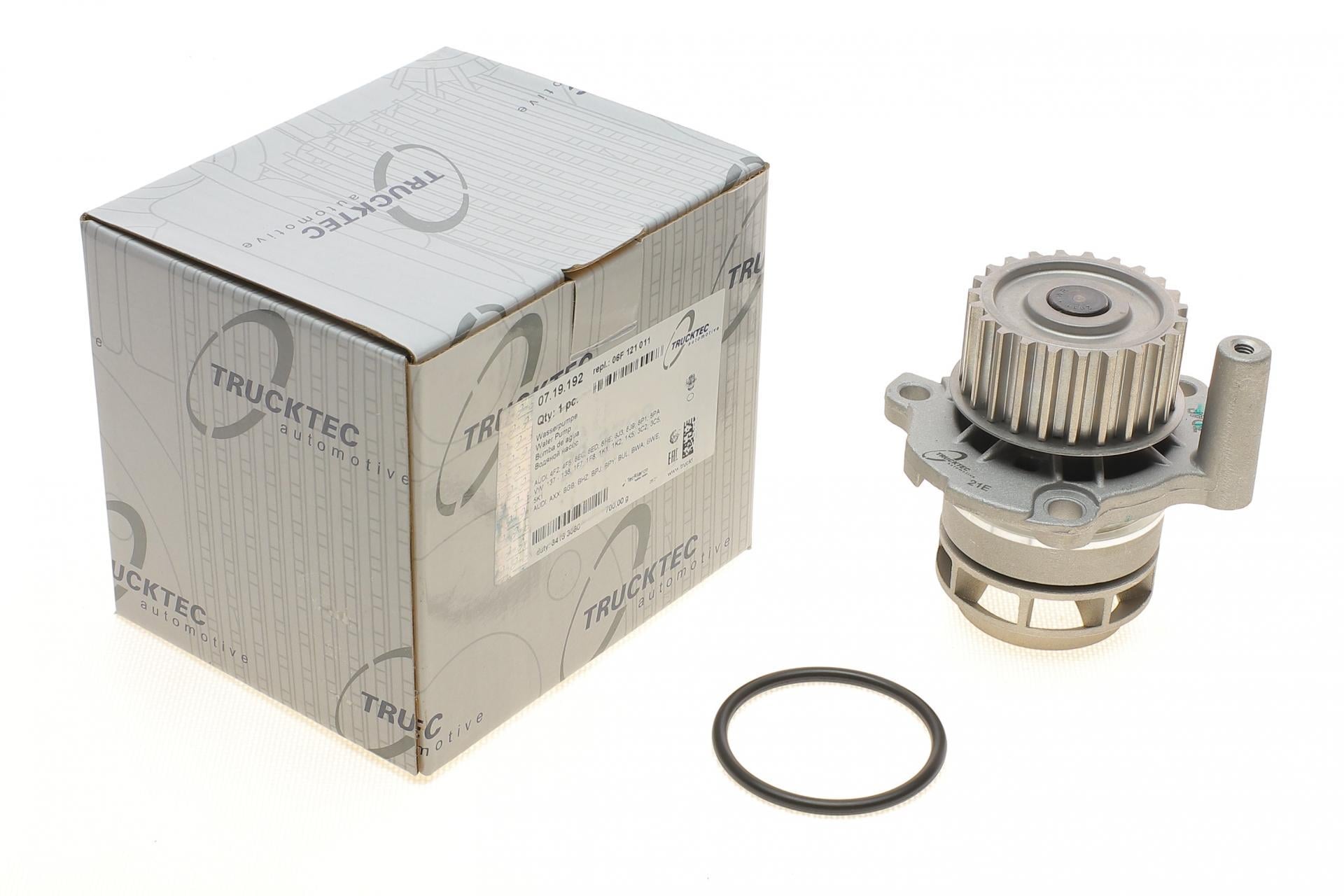 Насос воды TRUCKTECAUTOMOTIVE VW Golf V/VI/Audi A4/A6 2.0 TFSI 04-12 - 07.19.192 TRUCKTEC (25587707)