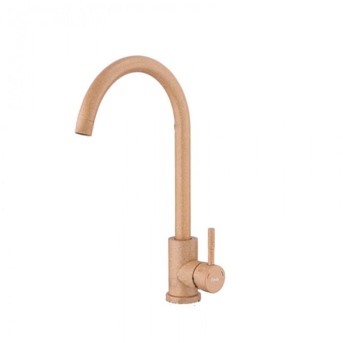 Смеситель для кухни Frap F40899-3 1036512 однорычажный Бежевый (102215)