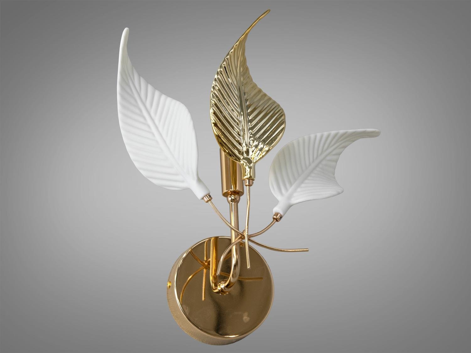 Бра с фарфоровыми элементами Diasha 7208-1W GD Золотой Бра с фарфоровыми элементами Diasha 7208-1W GD Золотой