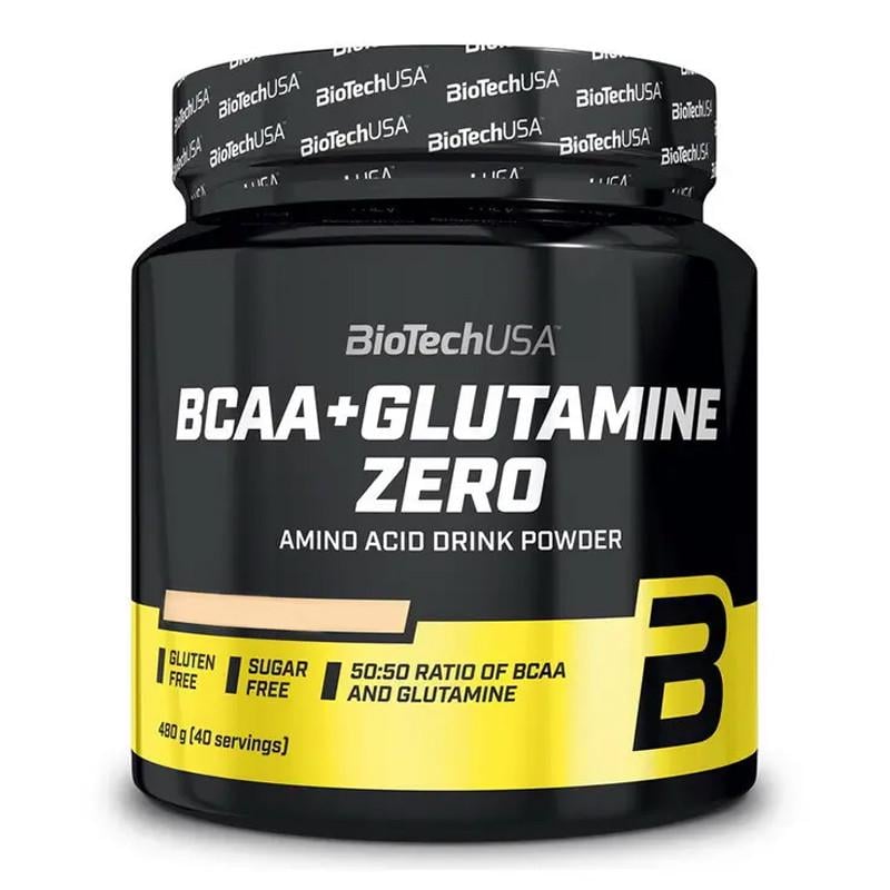 Аминокислоты BioTechUSA BCAA + Glutamine Zero Лимон 480 г (11110-03)