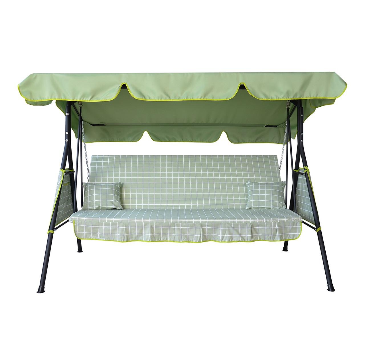 Гойдалка садова Дача Бязь велика клітинка Зелений Гойдалка садова Дача Бязь велика клітинка Зелений